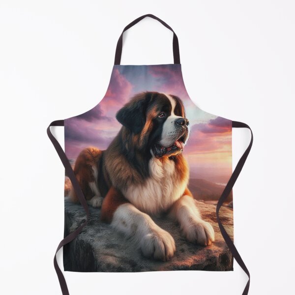 Item preview, Saint Bernard – Sunset Tranquility Emblem designed and sold by Dogandesighn.