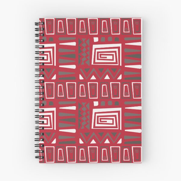 Item preview, Old School Red African Grid - Ethnic Polynesian Tribal  - Gift Ideas For Mom designed and sold by RoyalStarsPatts.