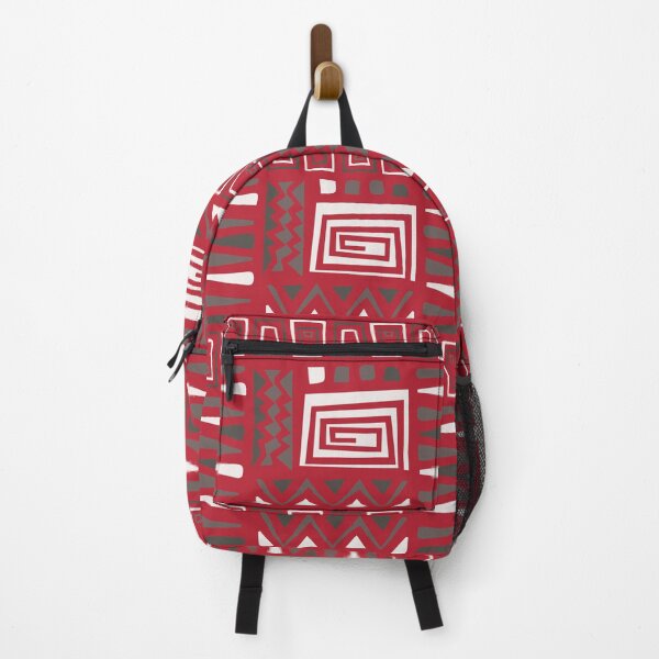 Item preview, Old School Red African Grid - Ethnic Polynesian Tribal - Gift Ideas For Mom designed and sold by RoyalStarsPatts.