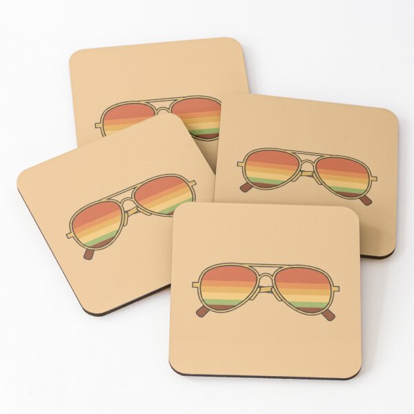 Item preview, Retro Sunset Striped Sunglasses designed and sold by Chiknook.