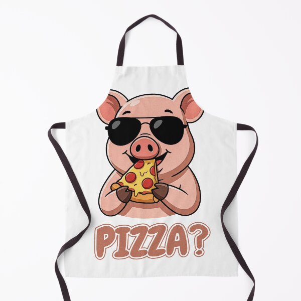 Item preview, Cool Pig Wearing Sunglasses Eating Pizza Slice Cartoon designed and sold by Akio Saiko.
