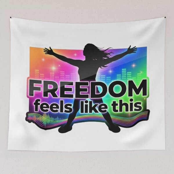 Item preview, Freedom Vibes Rainbow Silhouette designed and sold by lorand-designs.