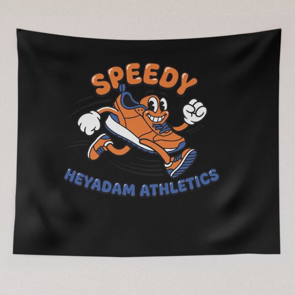 Item preview, Speedy Running Shoe Mascot - Retro Rubber Hose Athletic Art designed and sold by Mdozet.