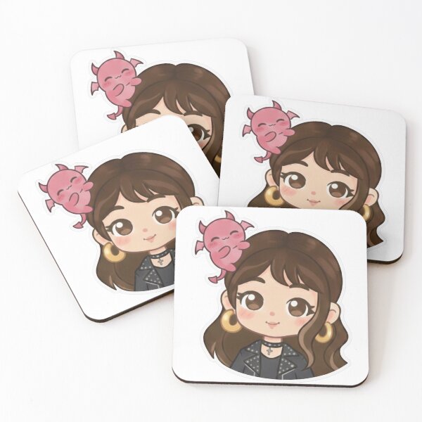 Item preview, Chibi Kawaii Girl & Tiny Pink Monster Sidekick | Edgy Pastel Aesthetic designed and sold by PastelParasite.