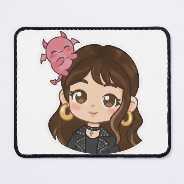 Item preview, Chibi Kawaii Girl & Tiny Pink Monster Sidekick | Edgy Pastel Aesthetic designed and sold by PastelParasite.