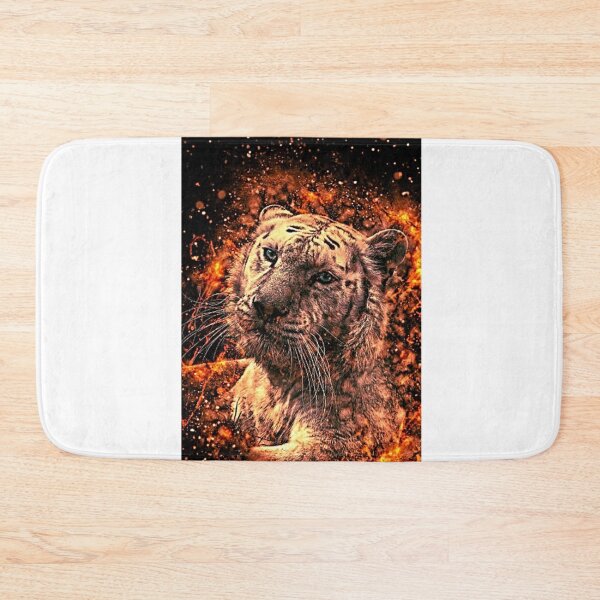 Item preview, Illustration of Tiger From Fire designed and sold by NoxLand.