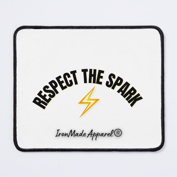 Item preview, Respect The Spark T-Shirt – Electrician Pride Workwear Shirt for Skilled Trades designed and sold by IronMade Apparel.