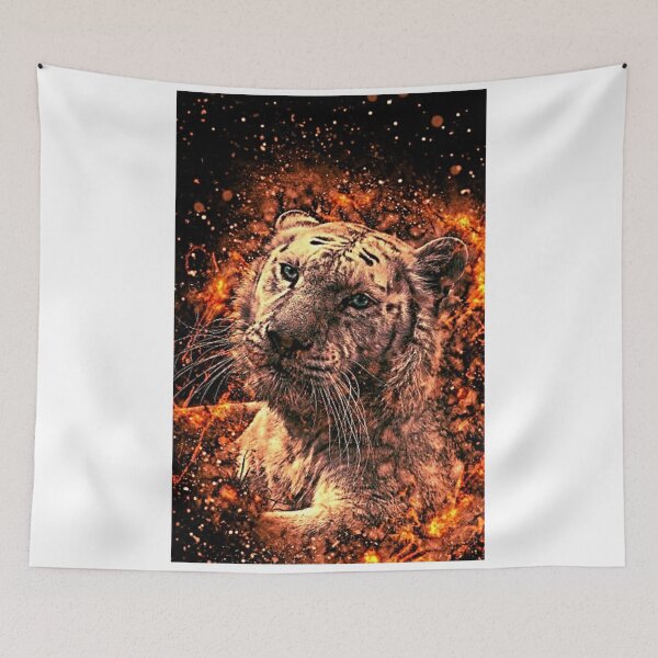 Item preview, Illustration of Tiger From Fire designed and sold by NoxLand.
