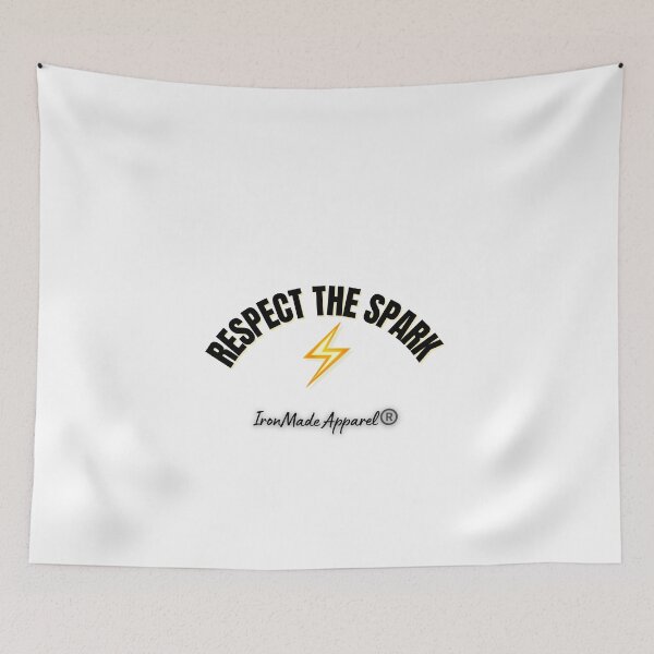 Item preview, Respect The Spark T-Shirt – Electrician Pride Workwear Shirt for Skilled Trades designed and sold by IronMade Apparel.