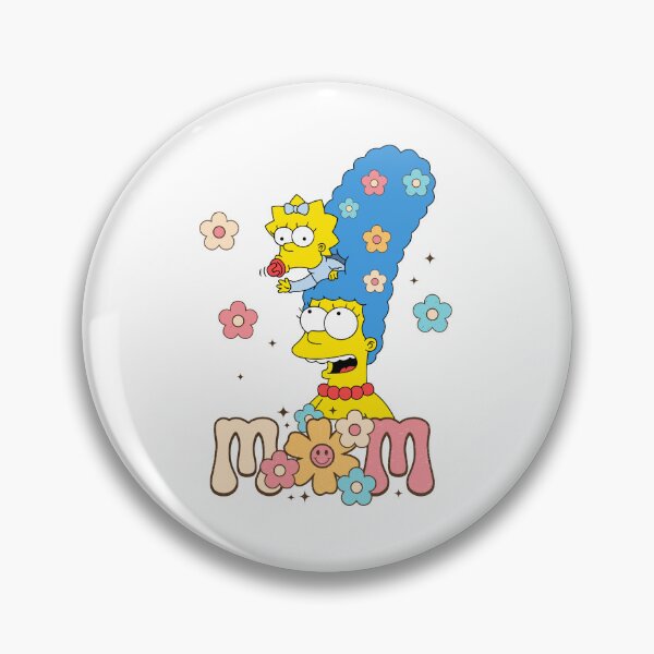 Item preview, Retro Cartoon Mom Flowers - Blue Hair Motherhood Art / The Simpsons designed and sold by Krasnovaovaova.
