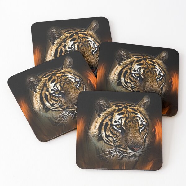 Item preview, Illustration of Tiger From Fire designed and sold by NoxLand.