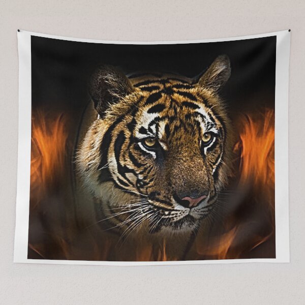 Item preview, Illustration of Tiger From Fire designed and sold by NoxLand.
