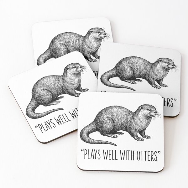 Item preview, PLAYS WELL WITH OTTERS designed and sold by turkey1200.