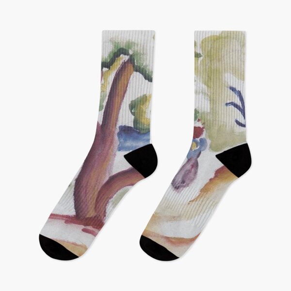 Item preview, Woman with pitcher under trees designed and sold by SharonTheFirst.