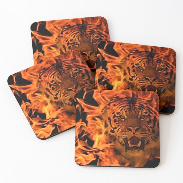 Item preview, Illustration of Tiger From Fire designed and sold by NoxLand.