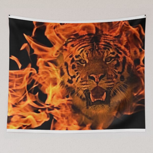 Item preview, Illustration of Tiger From Fire designed and sold by NoxLand.