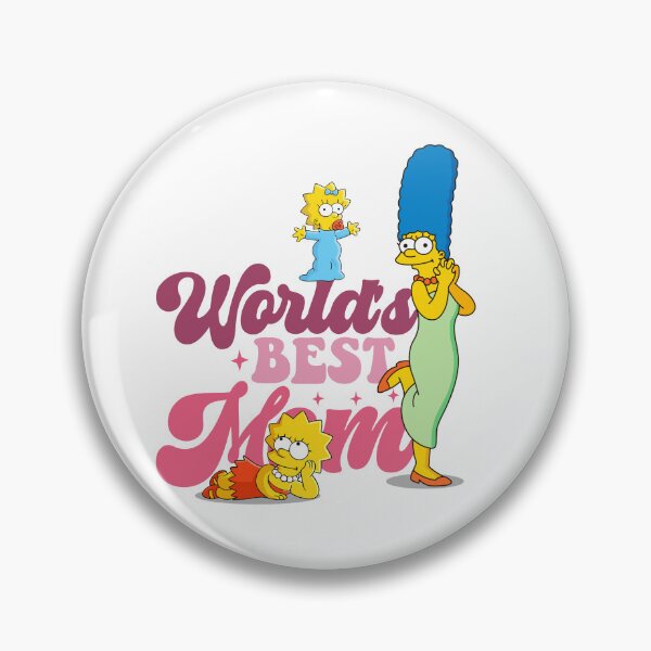 Item preview, World's Best Mom - Cartoon Family Retro Style Art / The Simpsons designed and sold by Krasnovaovaova.