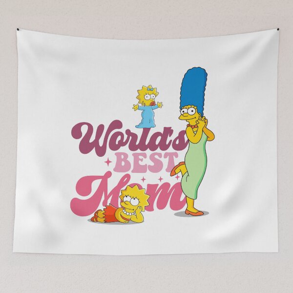 Item preview, World's Best Mom - Cartoon Family Retro Style Art / The Simpsons designed and sold by Krasnovaovaova.
