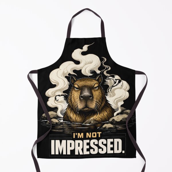Item preview, Judgmental Capybara in Japanese Hot Spring - I’m Not Impressed Sarcastic Aesthetic Animal Art - Funny Onsen Capybara Vintage Etching Style Design for Skeptics and Stoic Humor Fans designed and sold by Vivaan Studio.