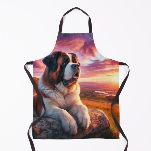 Item preview, Saint Bernard – Sunset Tranquility Emblem designed and sold by Dogandesighn.
