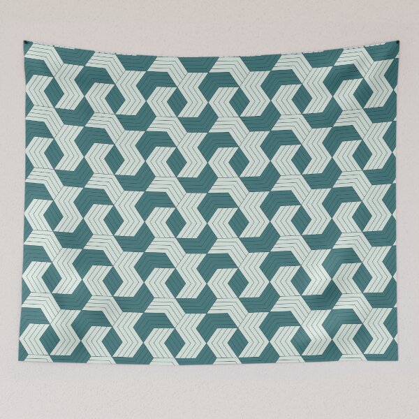 Item preview, Refined Green Honey Interlocking - Geometric Abstract Pattern - Gifts For Sister designed and sold by RoyalStarsPatts.
