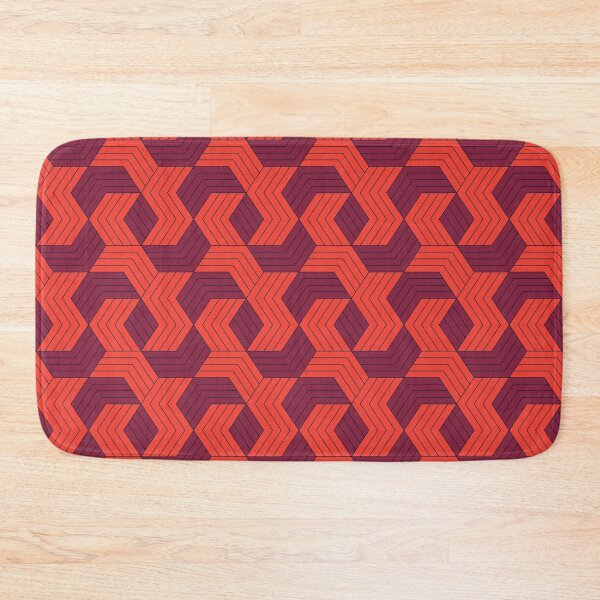 Item preview, Artistic Red Hex Checks - Geometric Abstract Pattern - Housewarming Gifts designed and sold by RoyalStarsPatts.