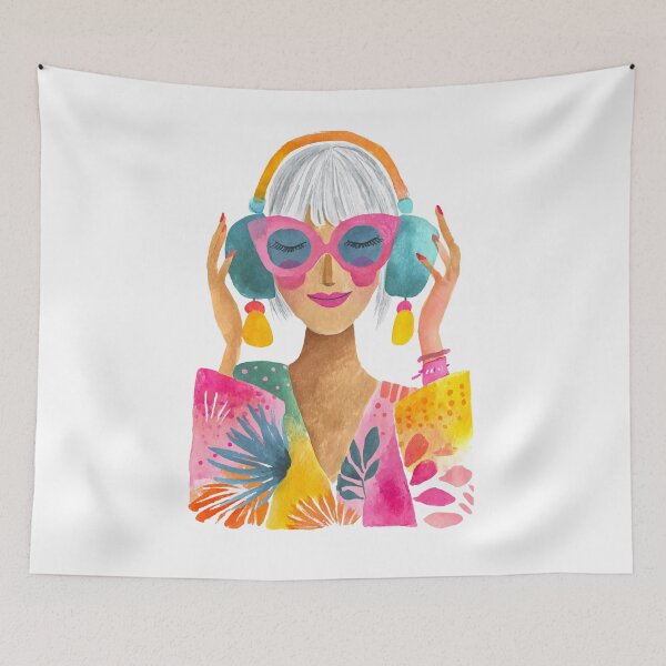 Item preview, Music Girl Rave Vibes designed and sold by artsandsoul.