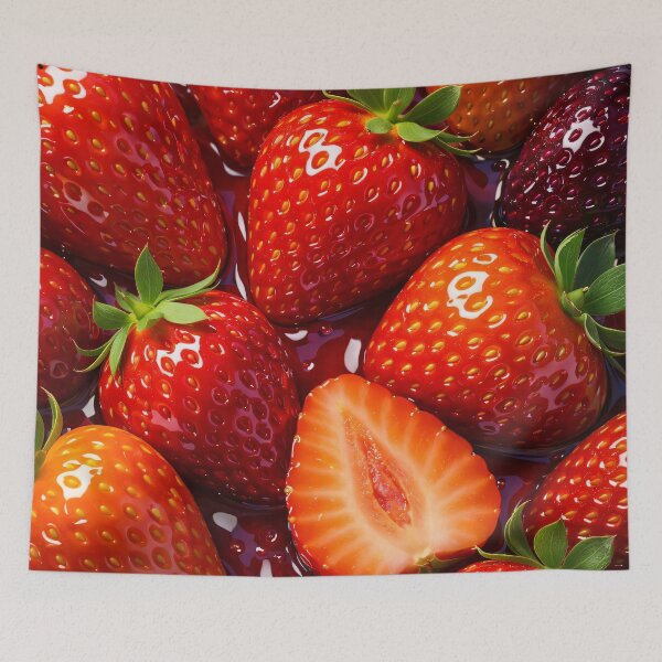 Item preview, Strawberry Syrup Bliss designed and sold by Kaleidoscope Print.