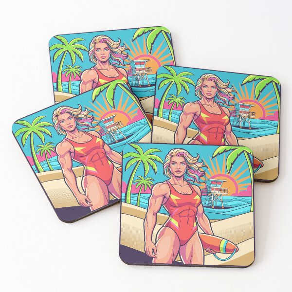 Item preview, Lifeguard of the Neon Shore designed and sold by Gene Arts.
