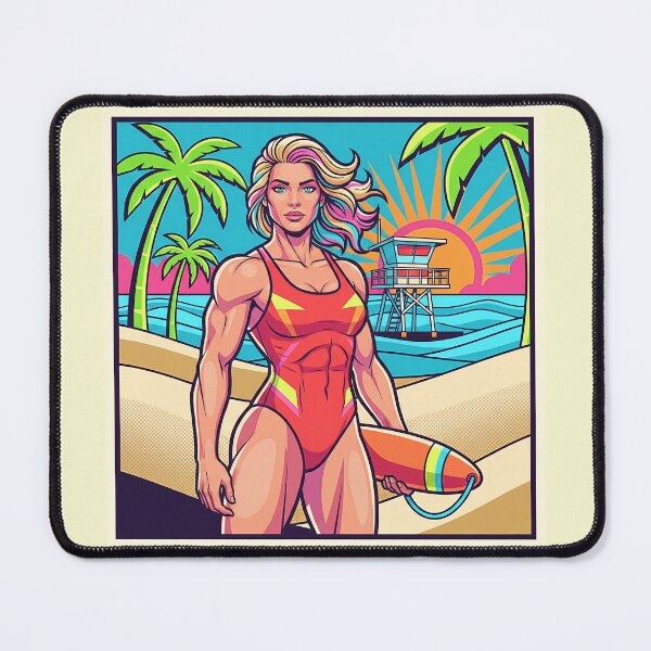 Item preview, Lifeguard of the Neon Shore designed and sold by Gene Arts.