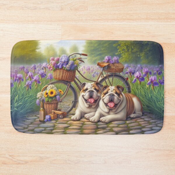 Item preview, English Bulldog Door Mat designed and sold by candiscamera.