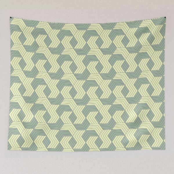Item preview, Mid Century Honeycomb Interlocking - Abstract Shape Pattern - Retirement Gifts For Men designed and sold by RoyalStarsPatts.