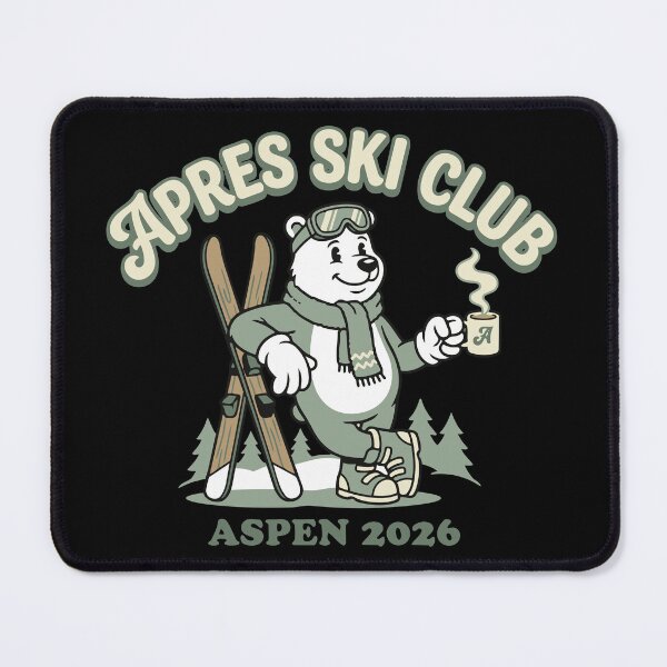 Item preview, Apres Ski Social Club Aspen 2026 - Retro Mascot Polar Bear designed and sold by Mdozet.