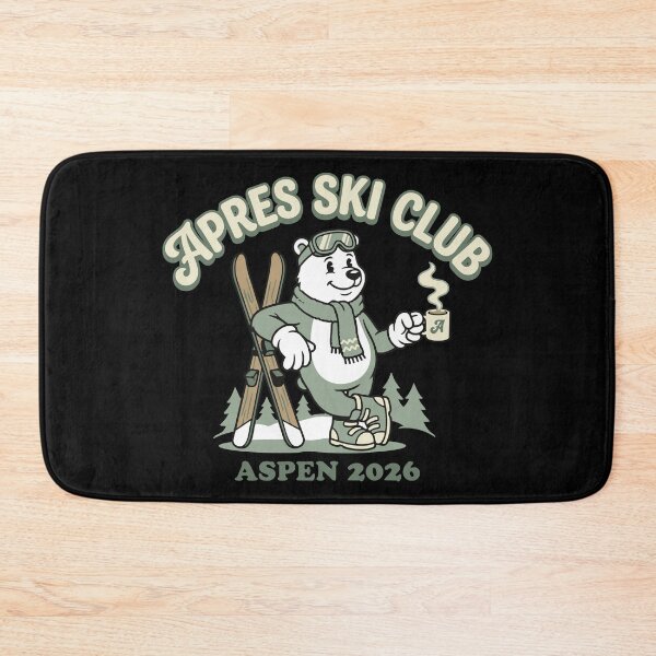 Item preview, Apres Ski Social Club Aspen 2026 - Retro Mascot Polar Bear designed and sold by Mdozet.