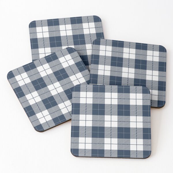 Item preview, Blue And White Buffalo Plaid   designed and sold by pattern-archive.