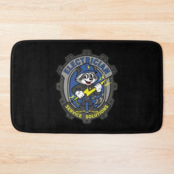 Item preview, Retro Electrician Raccoon Mascot - High Voltage Rubber Hose Art designed and sold by Mdozet.