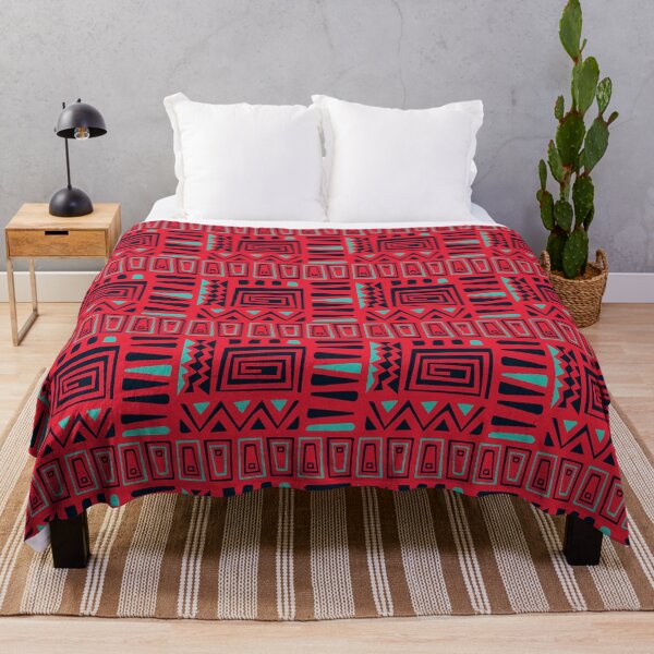 Item preview, Mid Century Red Egyptian Interlocking - Ethnic Polynesian Tribal  - Graduation Gifts designed and sold by RoyalStarsPatts.