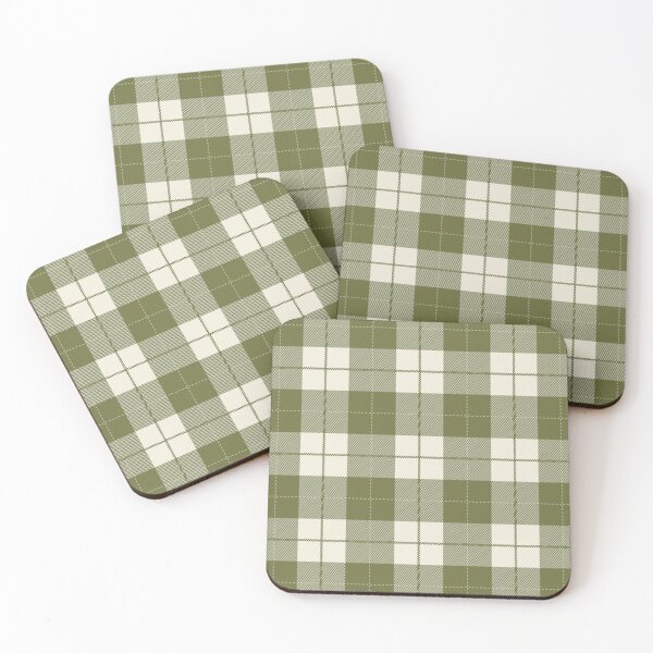 Item preview, Light Green And Cream Buffalo Plaid   designed and sold by pattern-archive.