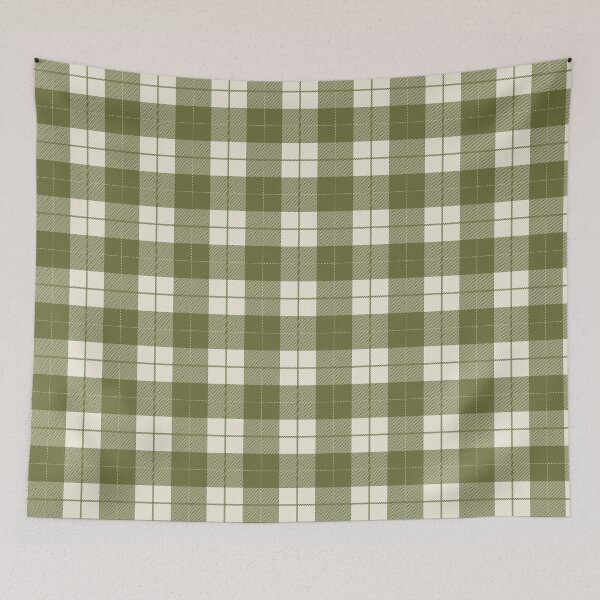 Item preview, Light Green And Cream Buffalo Plaid   designed and sold by pattern-archive.
