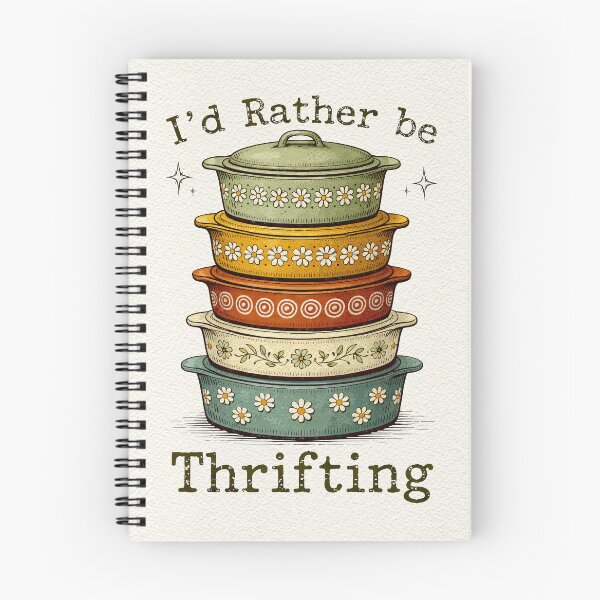Item preview, I’d Rather Be Thrifting – Retro Casserole Core designed and sold by CautionChaosCo.