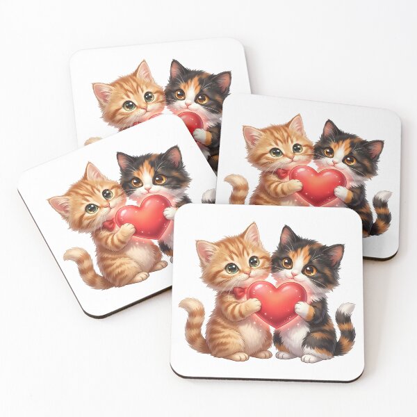 Item preview, Two Cats with Heart: The Art of Loving designed and sold by Marcu Ioachim.