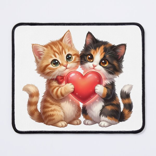 Item preview, Two Cats with Heart: The Art of Loving designed and sold by Marcu Ioachim.
