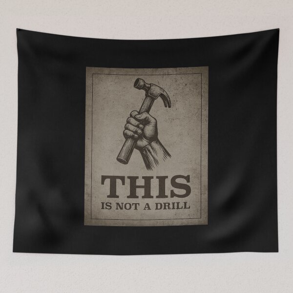 Item preview, This is Not a Drill - Hand holding Hammer (Eroded) designed and sold by STUDIO-72.