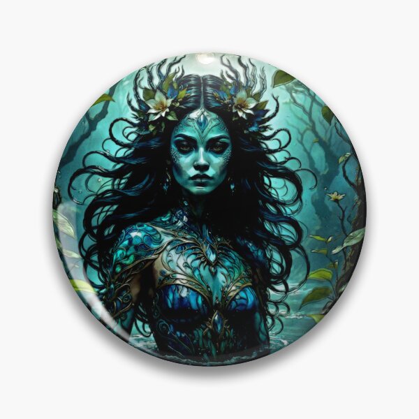 Item preview, Iara Brazilian Enchantress – Surreal Aquatic Fantasy Art #9 designed and sold by Helios Be. Lavsh.