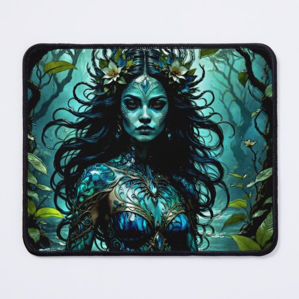 Item preview, Iara Brazilian Enchantress – Surreal Aquatic Fantasy Art #9 designed and sold by Helios Be. Lavsh.