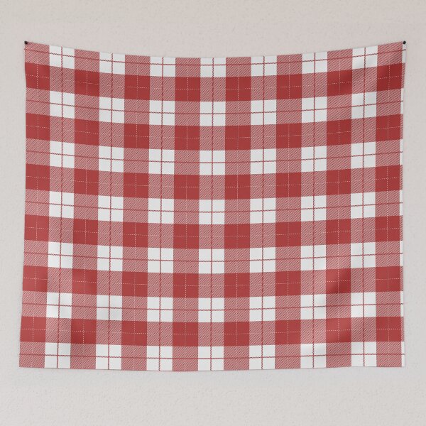 Item preview, Red And White Buffalo Plaid   designed and sold by pattern-archive.
