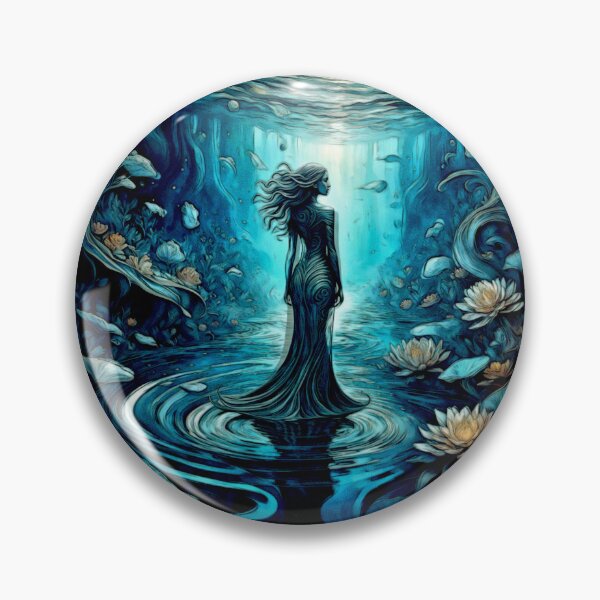 Item preview, Iara Brazilian Enchantress – Surreal Aquatic Fantasy Art #10 designed and sold by Helios Be. Lavsh.
