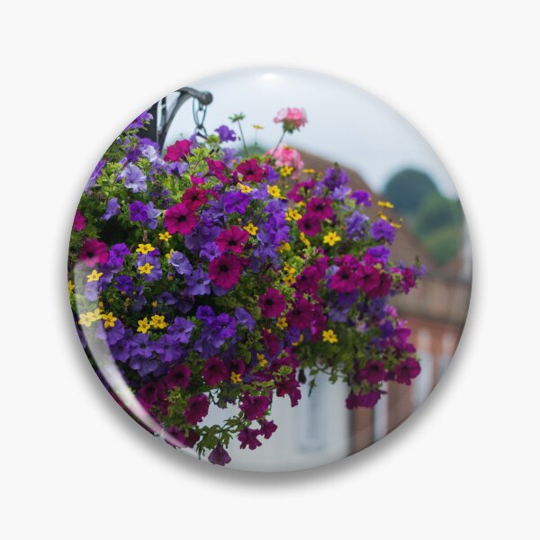 Item preview, Colourful Street Flowers Guildford | Surrey England Floral Post | UK Town Photography designed and sold by ThatSurreyLife.
