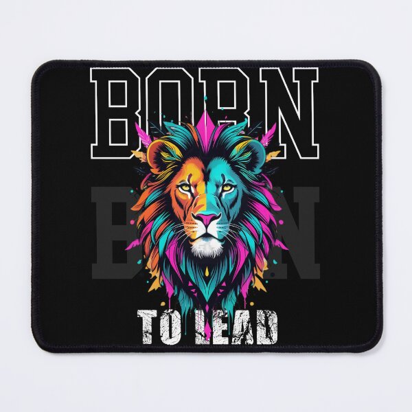Item preview, Born To Lead - Neon Lion Art designed and sold by Retro Lab.