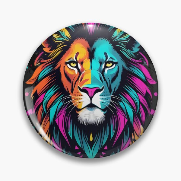 Item preview, Born To Lead - Neon Lion Art designed and sold by Retro Lab.